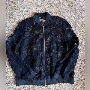 Zara  Women’s Black Lacy Jacket
